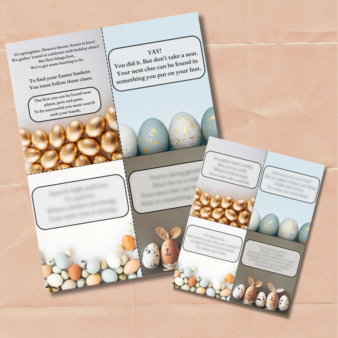 BUNNY-BASED EASTER SCAVENGER HUNT