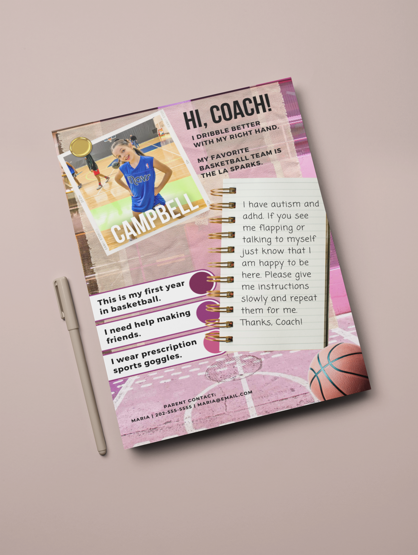 ABOUT ME : BASKETBALL (Lavender)
